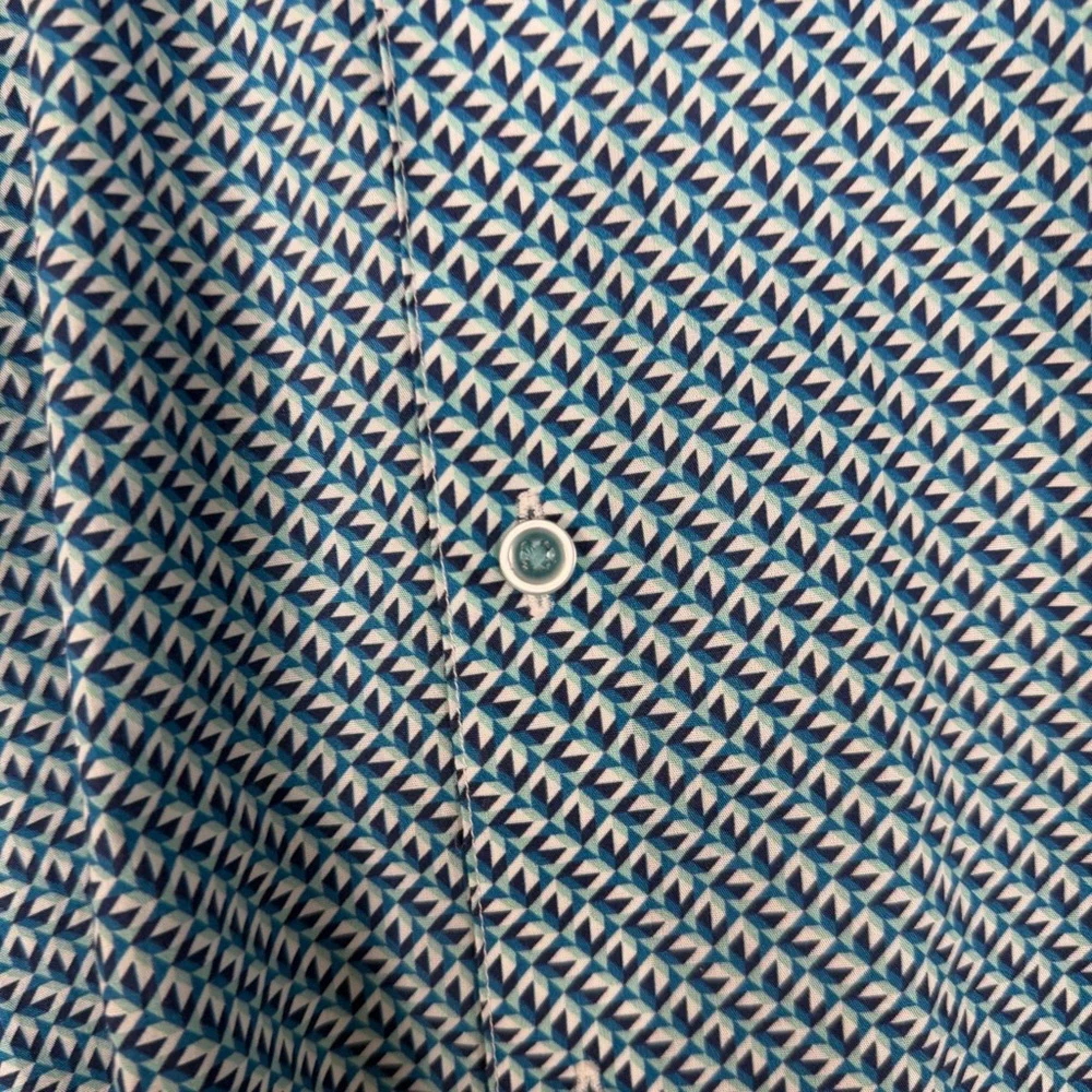 Sz M Robert Graham Classic Fit Blue Button Up Dress Shirt NWOT $498 MSRP